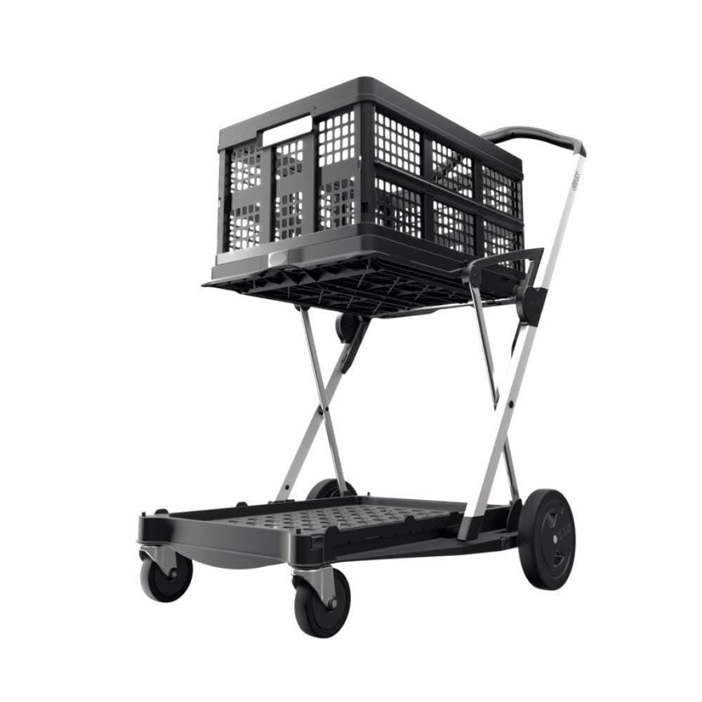 EasyRoll Folding Shopping Trolley - Black