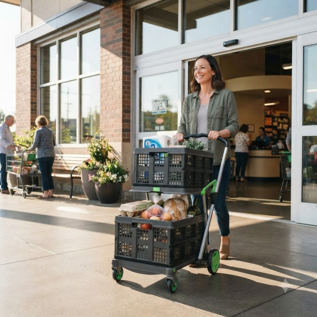 EasyRoll trolley - grocery run use case