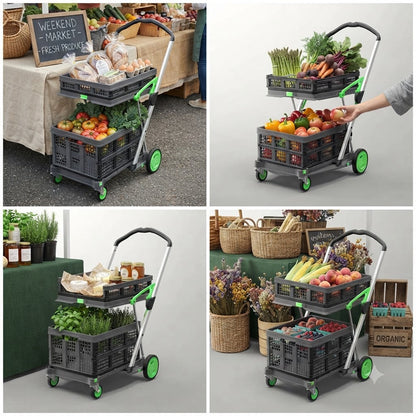 EasyRoll trolley at weekend farmers market